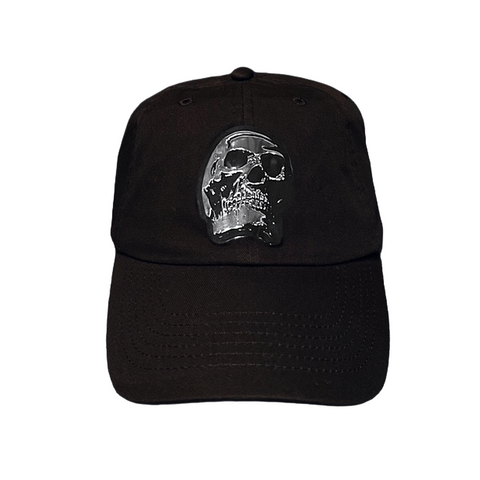 Silver Skull Patch Hat